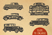 Halftone Vintage Cars, an Object Graphic by Bart Wesolek (Thumbnail 2 of 3)