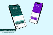 iPhone 15 Pro Mockup | 3D Rendering, an iPhone Mockup by mrfauzi (Thumbnail 9 of 17)