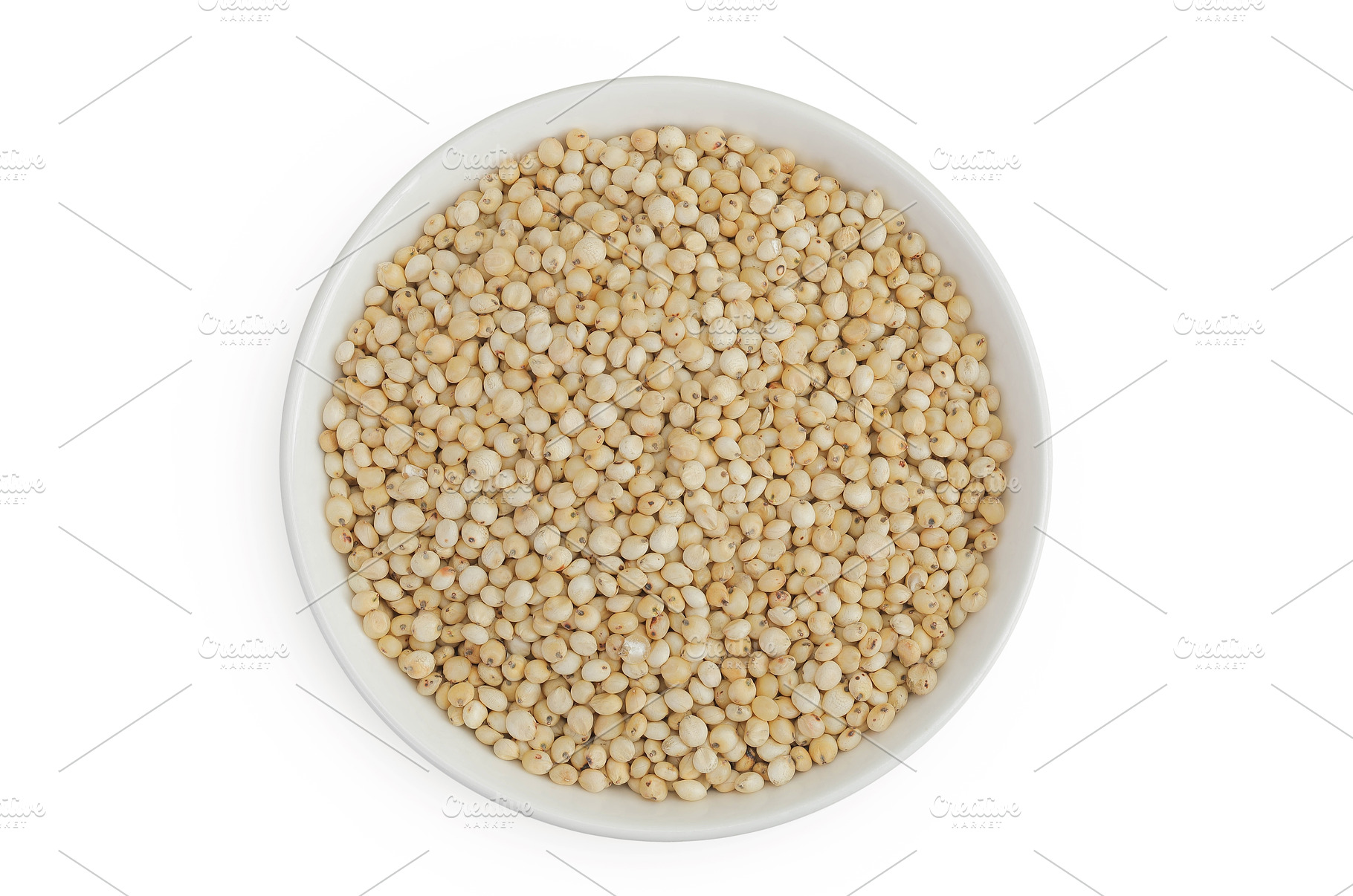 Sorghum seeds in ceramic bowl, a Food & Drink Photo by NataPhoto