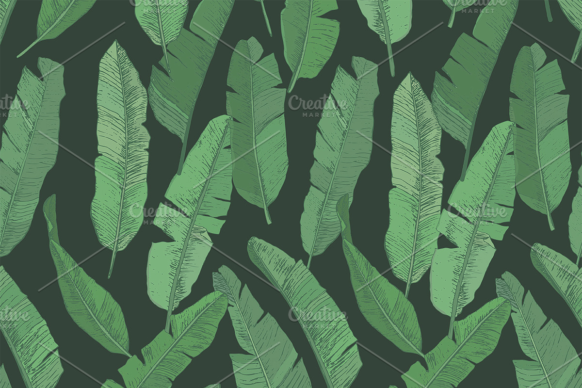 Flamingo in the Palm Leaves, a Pattern Graphic by GooseFrol (Photo 11 of 23)