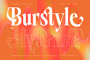 Burstyle Modern Serif Display, a Serif Font by timelesstype.co (Thumbnail 1 of 20)
