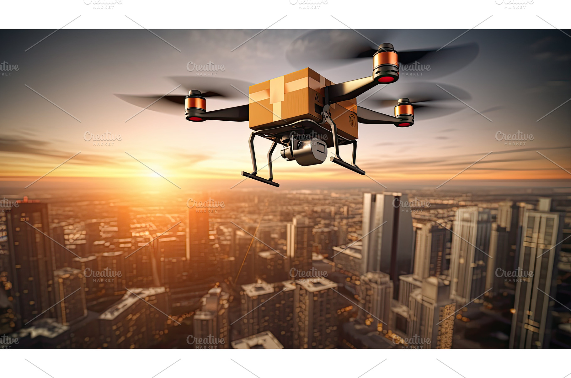 transportation drone package, a Transportation Photo by pikepicture