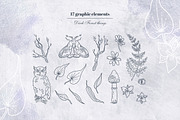 Deep Night Forest graphic kit., an Illustration by Dinkoobraz (Thumbnail 14 of 17)