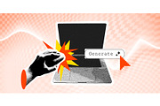 AI technology banner with halftone, a Technology Illustration by art PVP - market (Thumbnail 1 of 3)