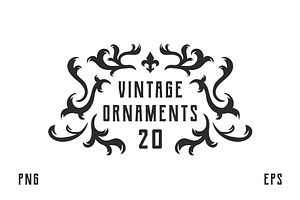 Vintage Flourish Ornaments.