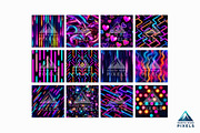 12 Neon Glow Digital Papers, a Pattern Graphic by NorthWindPixels (Thumbnail 2 of 4)