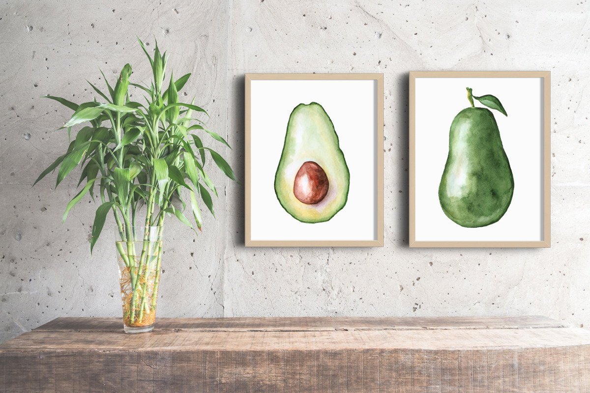 Watercolor tropical fruits clipart, a Food Illustration by Evgeniia (Photo 8 of 10)