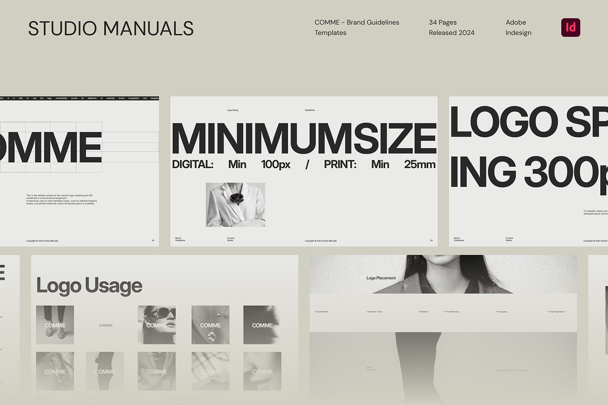 COMME - Brand Guidelines, a Presentation Template by Studio Manuals (Photo 6 of 8)