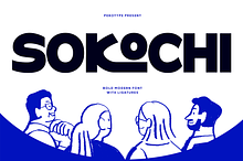 Sokochi - Bold Modern Ligature Font
