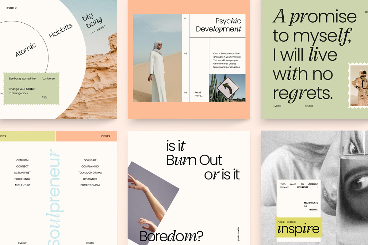 MIEL / Social Media Pack, a Social Media Template by Eviory (Photo 11 of 28)
