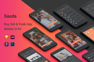 Sauda - Buy, Sell & Trade UI Kit