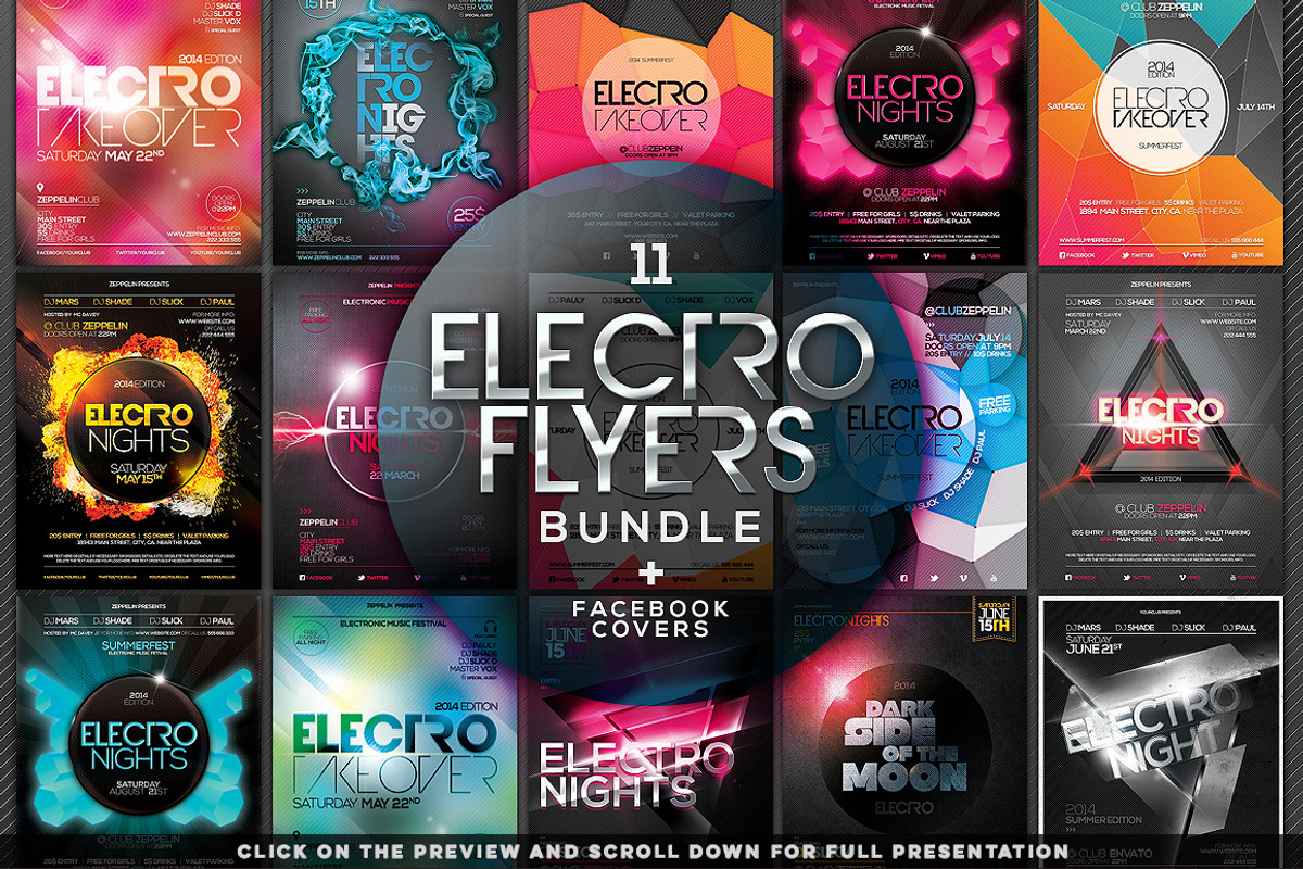100+ Flyers Bundle + Covers, a Flyer Template by Graphicdome (Photo 5 of 9)