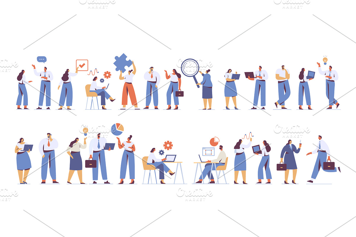 Vector People 200+ Bundle, a Person Illustration by Vector_Art (Photo 18 of 28)