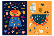 Fresh seamless patterns + posters, a Decorative Illustration by MoleskoStudio (Thumbnail 8 of 21)
