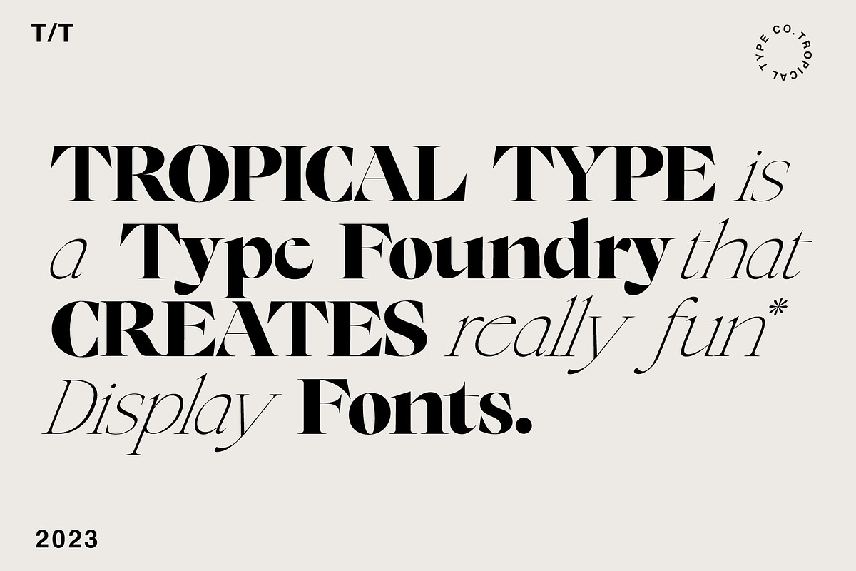 New Tropic - 8 Style Font Family, a Serif Font by Tropical Type (Photo 9 of 15)