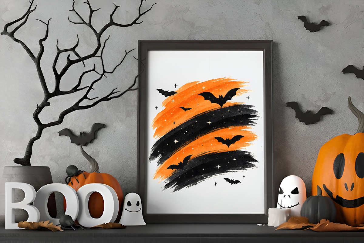 Brushstroke Halloween PNG Clipart, an Illustration by RobertsArt (Photo 5 of 8)