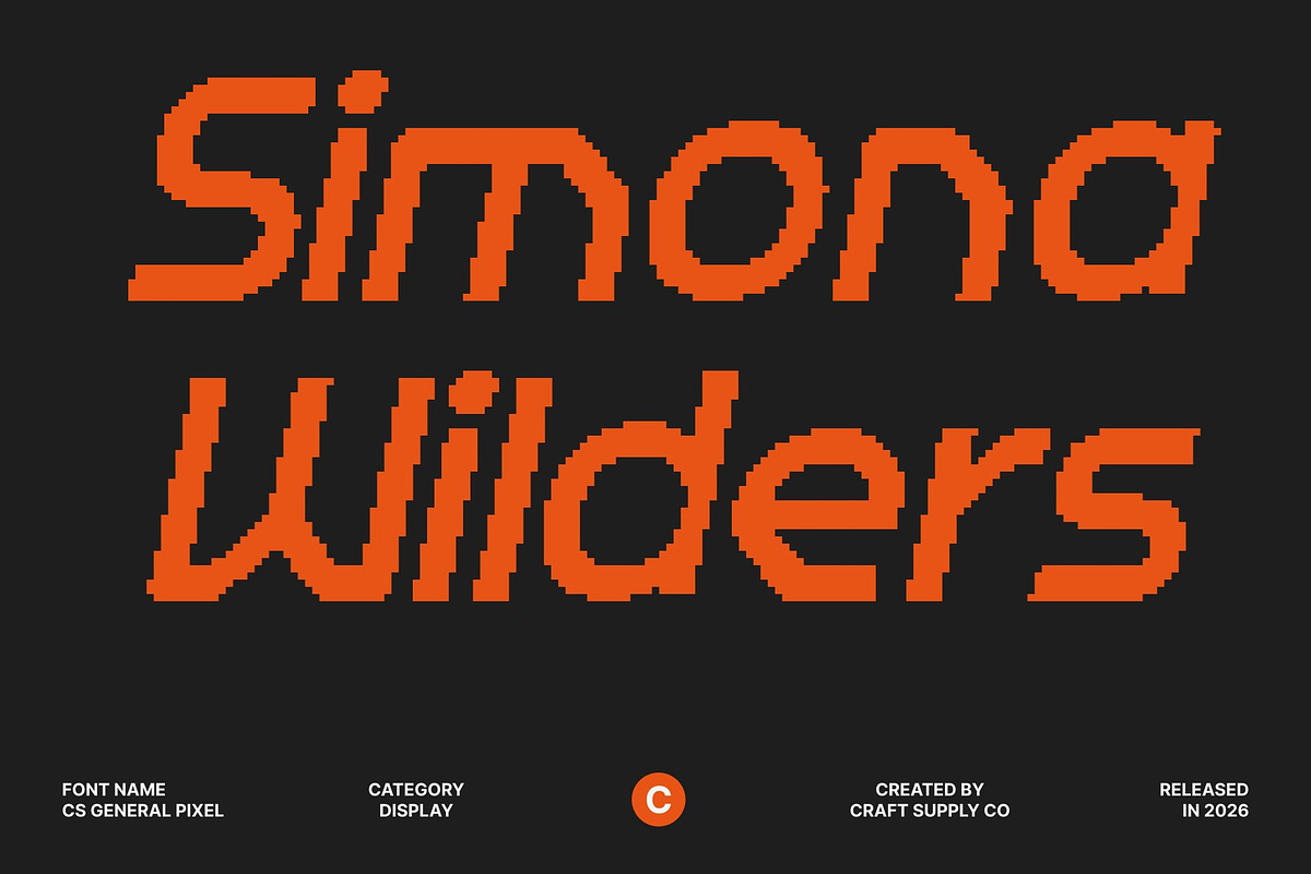 CS General Pixel, a Sans Serif Font by Craft Supply Co. (Photo 3 of 8)