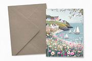 Pink Sailboats, a Decorative Illustration by rileyBgraphics (Thumbnail 4 of 7)