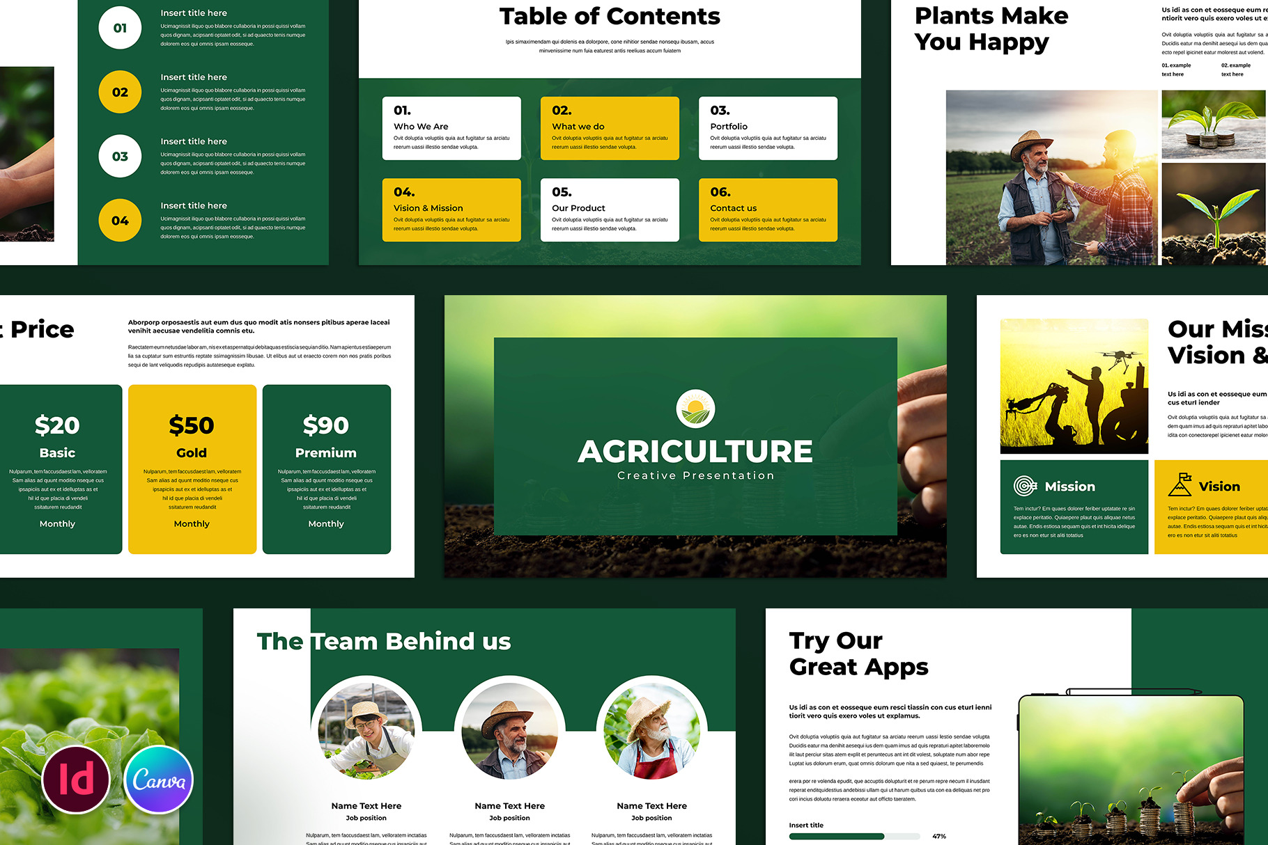 Agriculture Presentation Template, a Presentation Template by ...