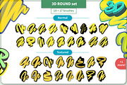 Outline ROUND Brush Set, a Brush Add-On by Magnatype (Thumbnail 3 of 8)