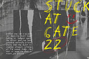 Cursed Boarding Pass Handdrawn Font, a Handwritten Font by Perplexitics (Thumbnail 8 of 8)