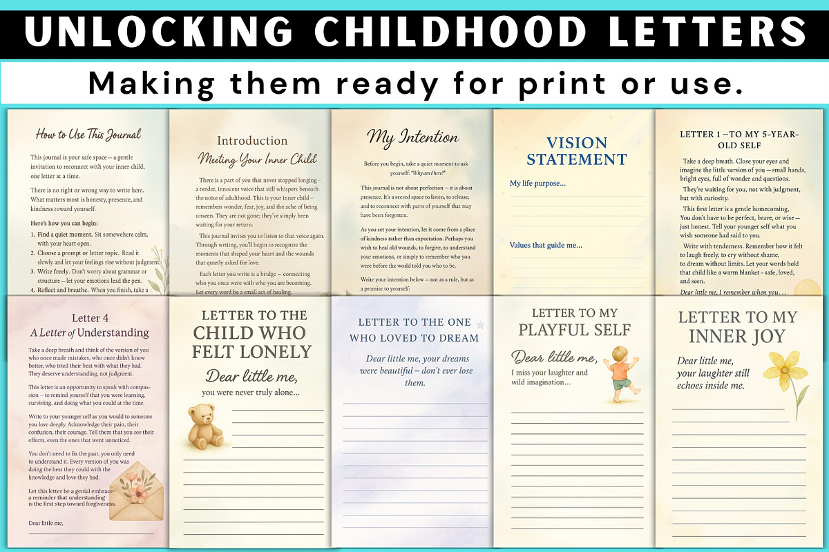 Unlocking Childhood Letters preview 4