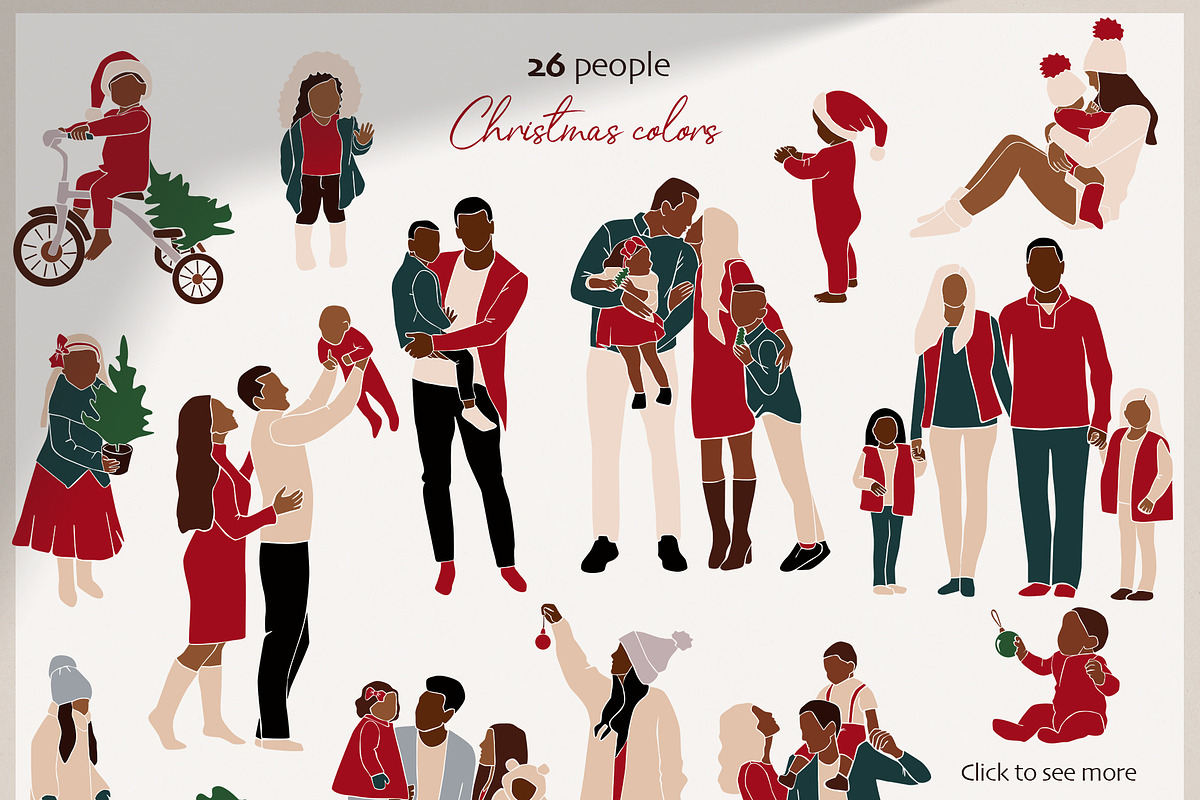 Happy Family. Christmas collection, a Decorative Illustration by EasyArt (Photo 3 of 9)