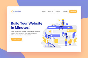 Website Builder Hosting Landing Page, a Templates & Theme by CCS Type