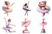 Cute Ballet Clipart, an Illustration by Pixels.Craft (Thumbnail 8 of 10)