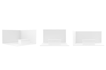 3d white stand booth for, an Object Graphic by art PVP - market