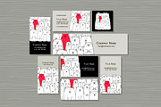 Card templates with white bears, a Card Template by Kudryashka (Thumbnail 5 of 14)