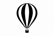 Hot Air Balloon Silhouette Bundle, an Illustration by hafijul (Thumbnail 3 of 5)