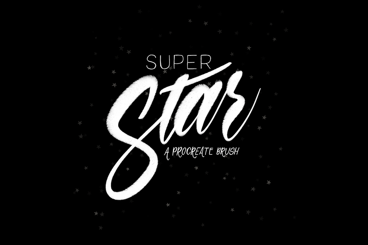 Super Star Brush for Procreate, a Brush Add-On by michlaure (Photo 1 of 2)
