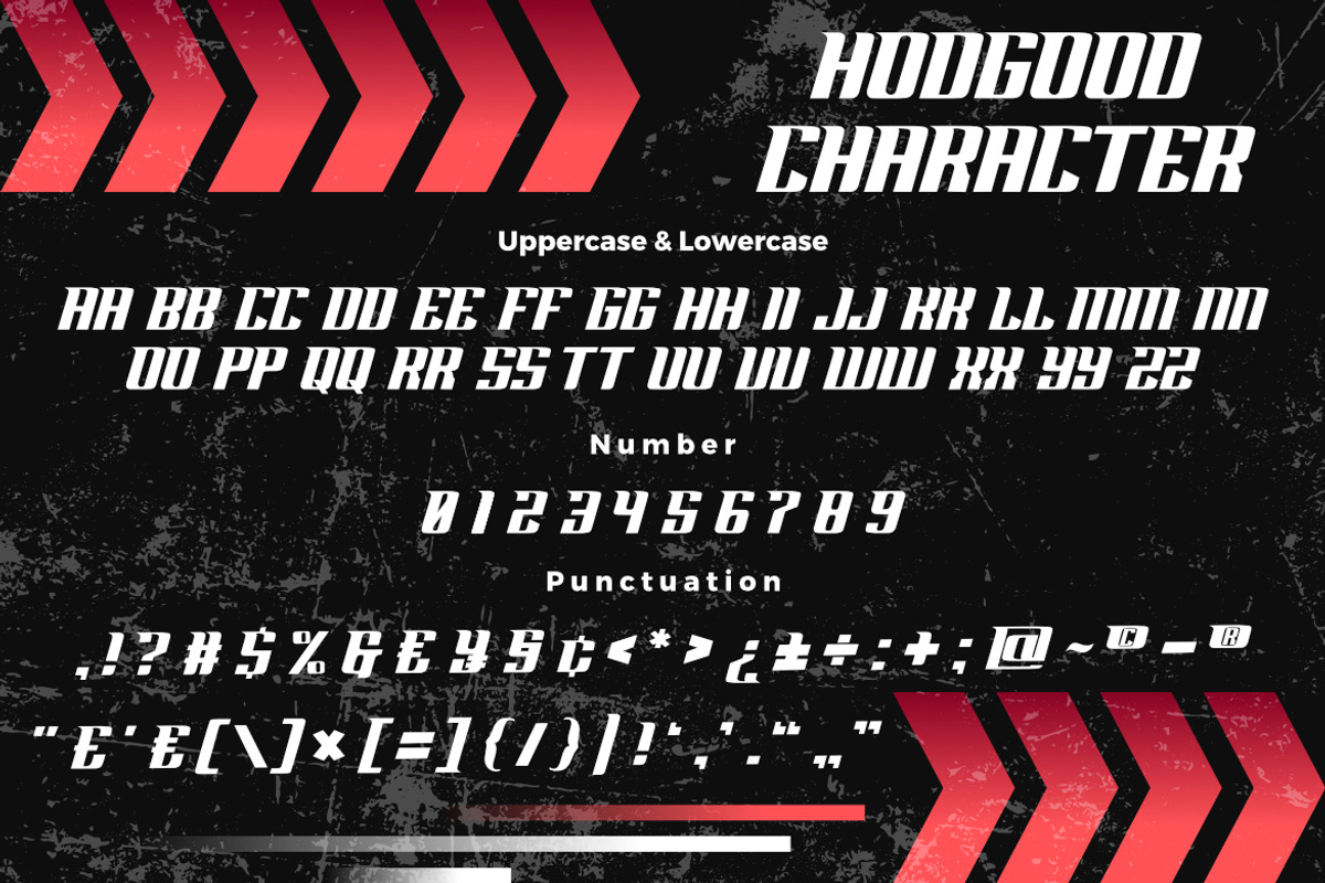 Hodgood a Modern Sport Font, a Serif Font by Bayuktx (Photo 7 of 8)