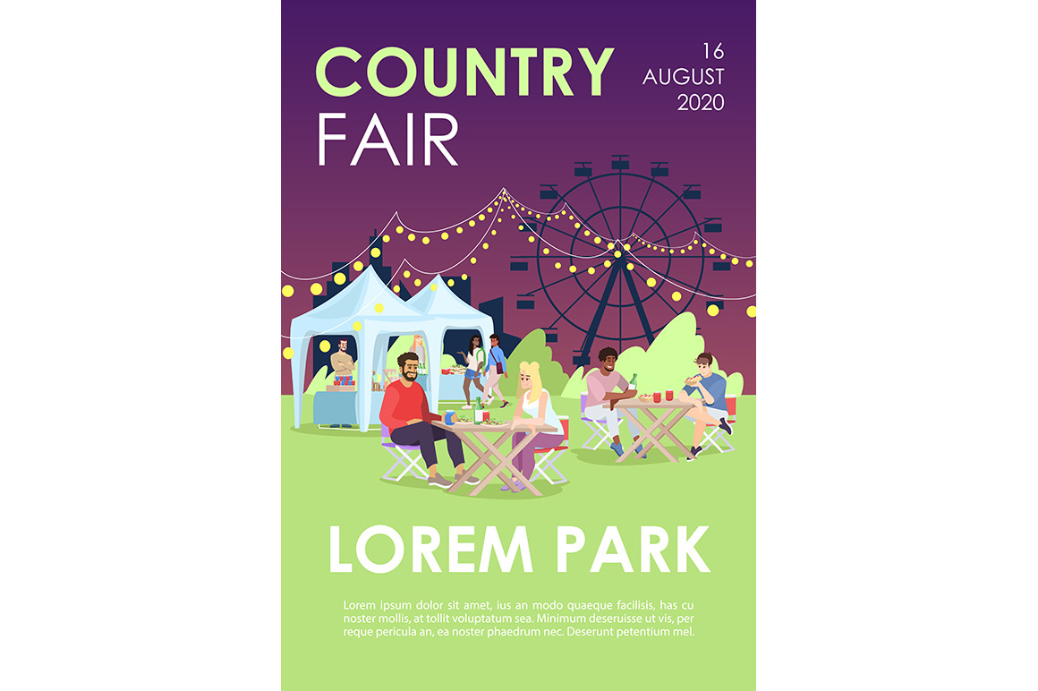 Country fair brochure template, a Flyer Template by IMG Visuals