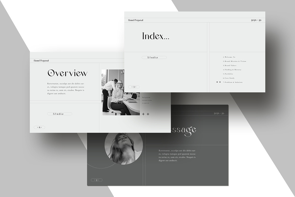 Brand Proposal Template, a Presentation Template by White Graphic (Photo 3 of 8)