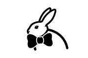 Cute Bunny Love Silhouette Icons, an Illustration by Creativeshirt (Thumbnail 24 of 51)