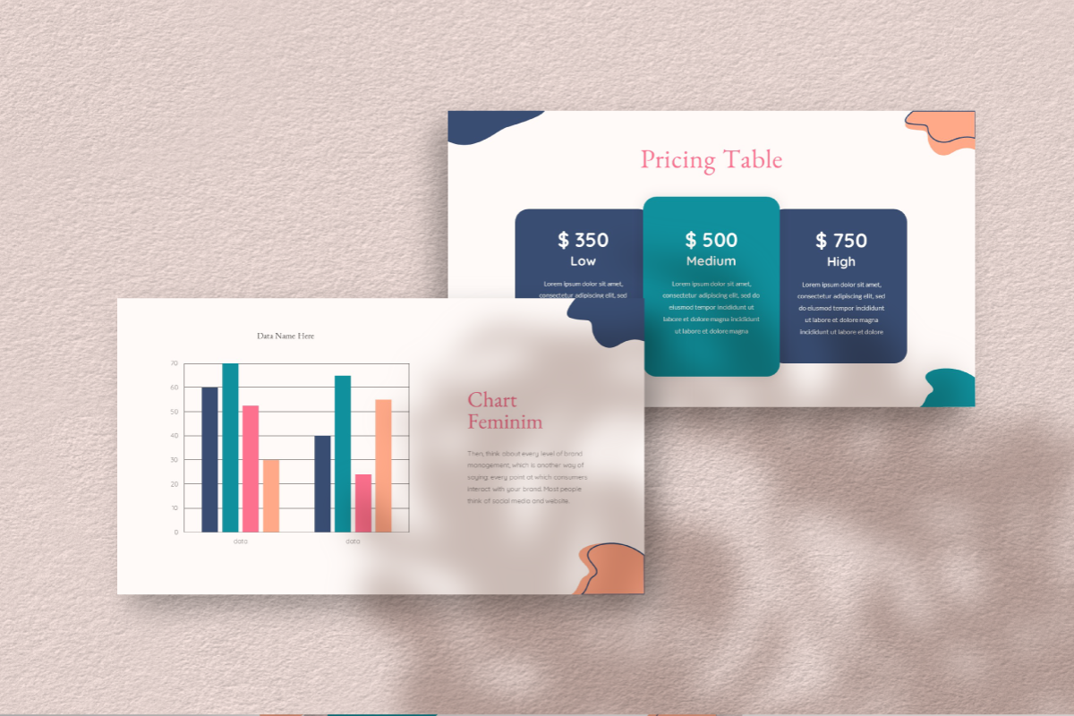 Feminim Brand Google Slide Template, a Presentation Template by Inkofert (Photo 8 of 10)