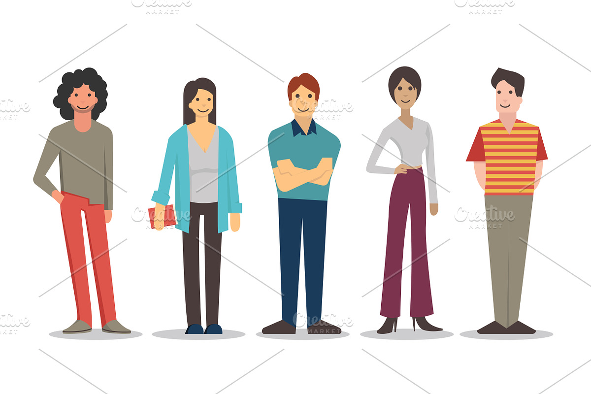 Diversity young adult, a Person Illustration by Smiley Creative