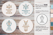 Cheese Labels: Editable Set, a Branding & Logo Template by Lumitar (Thumbnail 4 of 5)