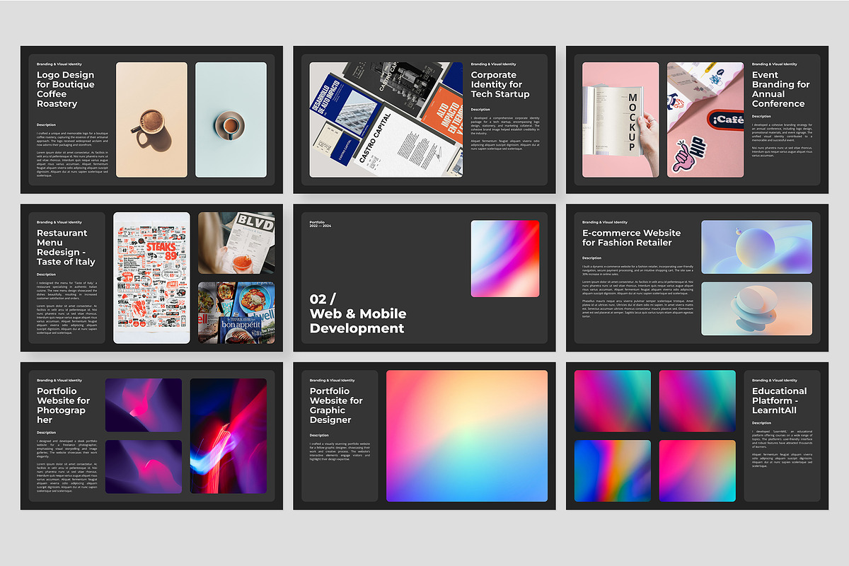 KARA - Portfolio Google Slides, a Presentation Template by Gaize (Photo 6 of 10)