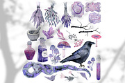 Forest Witch Clipart and Patterns, a Pattern Graphic by Lagmar Design (Thumbnail 3 of 13)
