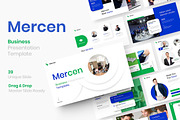 Mercen – Business PowerPoint, a Presentation Template by Dens Creative Studio (Thumbnail 1 of 6)