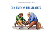 Happy Old Age - Watercolor Set, a Person Illustration by Mashamashastu (Thumbnail 3 of 13)