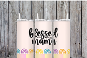 Blessed Mama 20oz Tumbler Png Bundle, an Object Illustration by MIRoots Design Studio (Thumbnail 2 of 7)