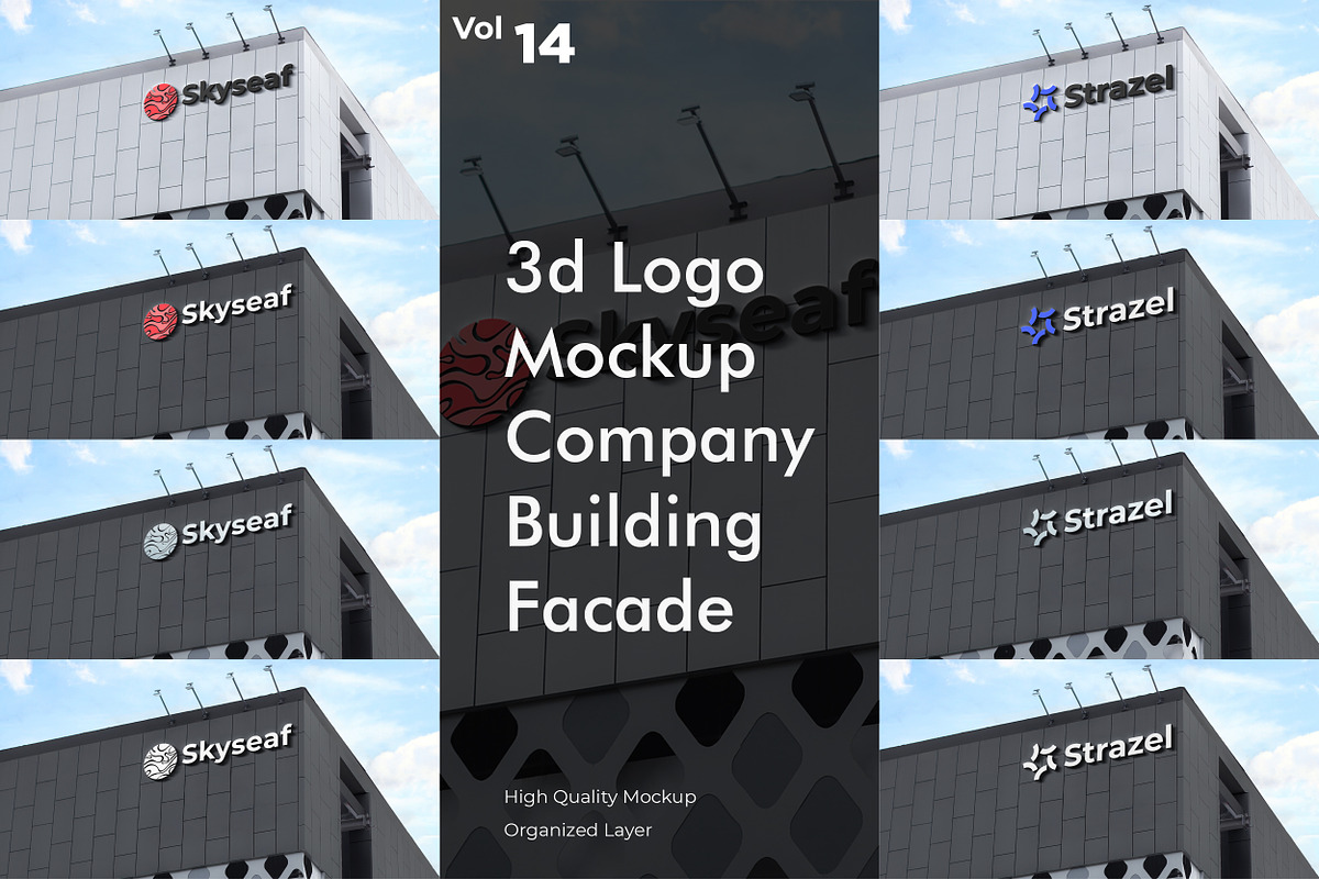 Realistic Company Building Mockup, a Product Mockup by Assyat (Photo 1 of 10)