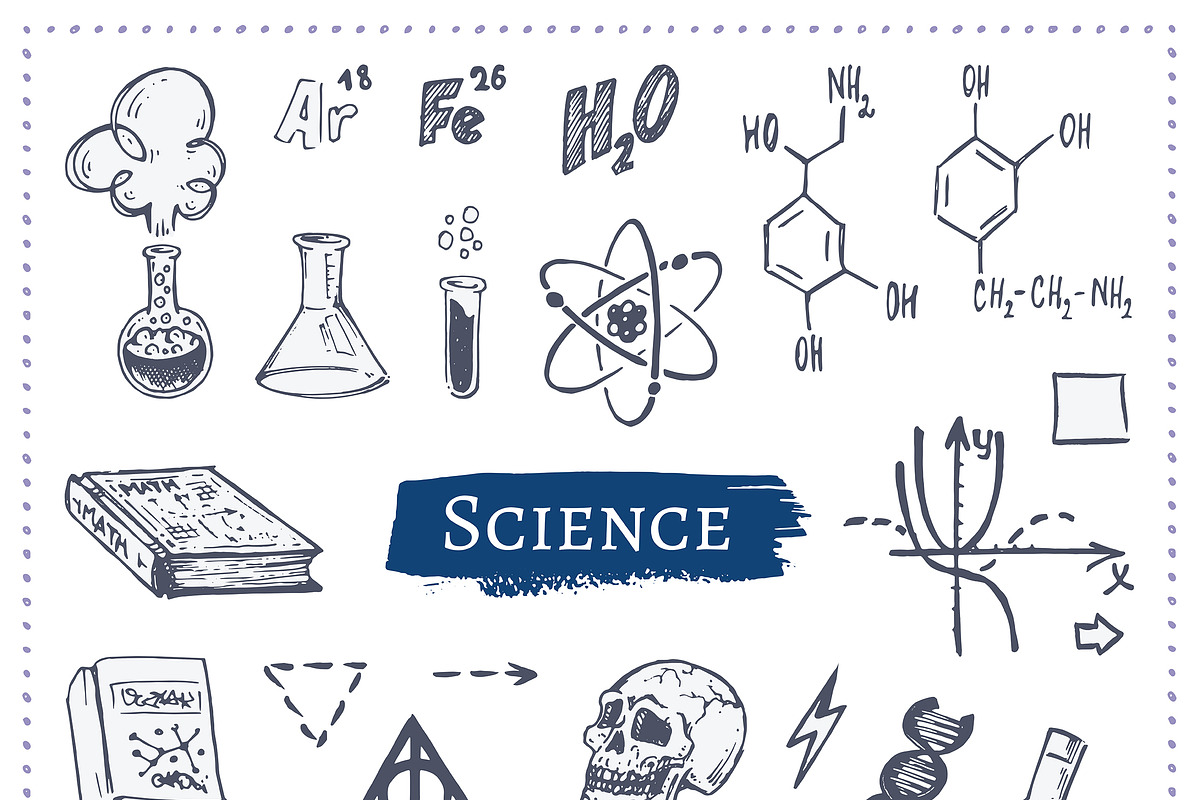 Back to school. Icons. Calligraphy, an Education Illustration by Margo Miller (Photo 2 of 18)