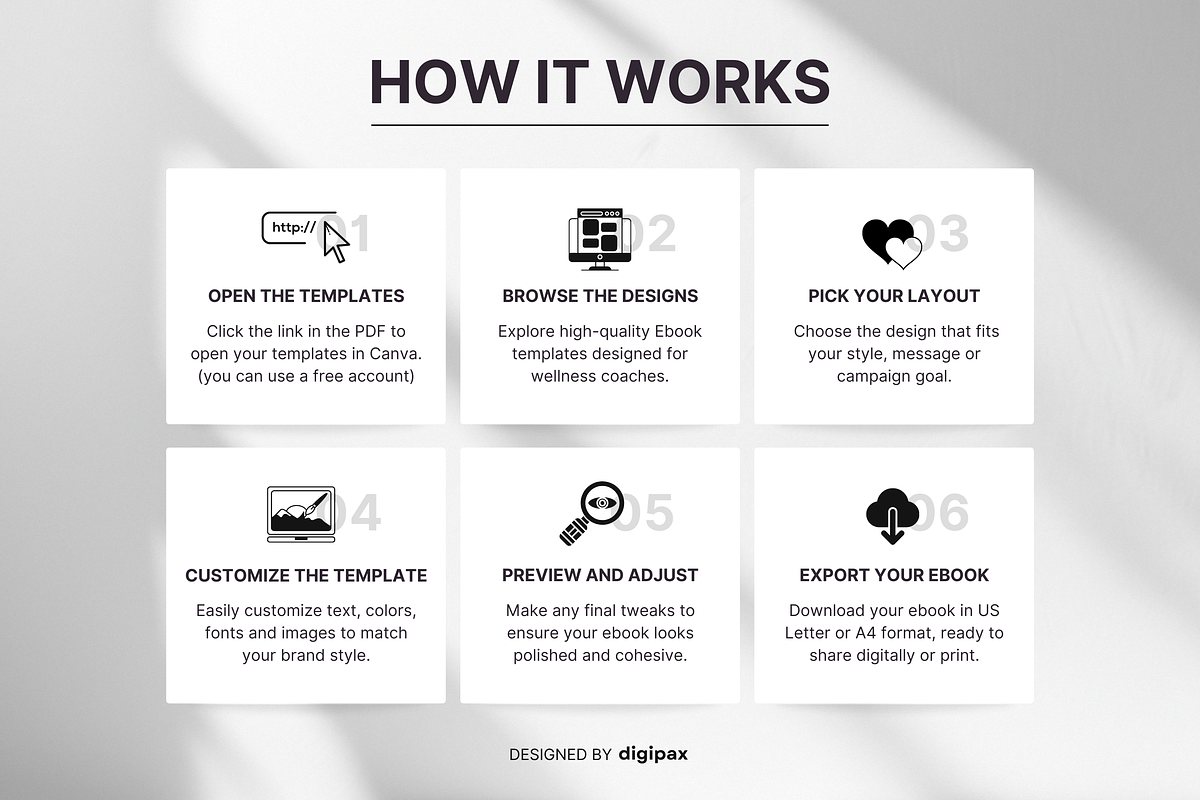 Wellness Coach Ebook Template Beige, a Magazine Template by DigiPax (Photo 9 of 11)