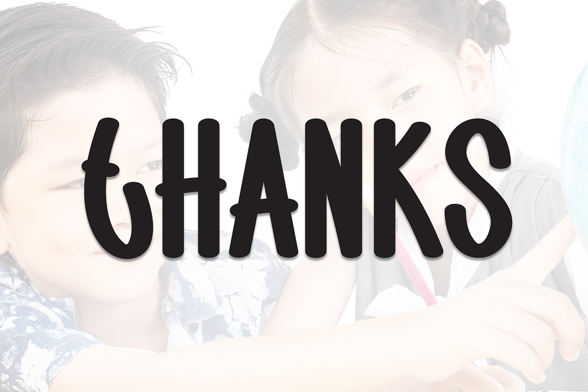 Happy School | Script Font, a Script Font by Scratchones (Photo 8 of 8)