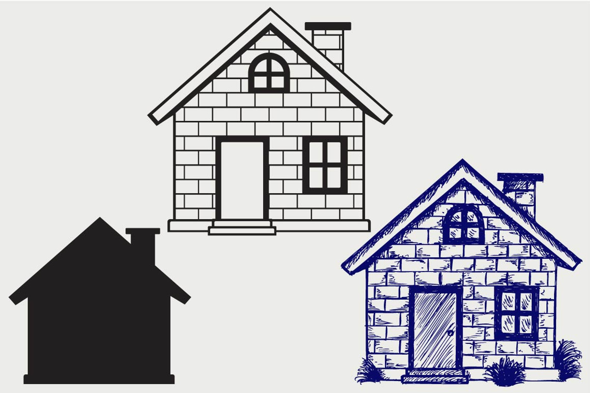 Detailed house SVG, an Outline Icon by LineworkStock